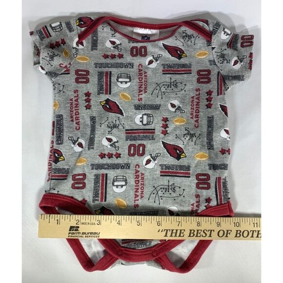Arizona Cardinals Baby Bodysuit Set 3-6 Months NFL Team Apparel 2-Pieces Romper - Picture 10 of 11